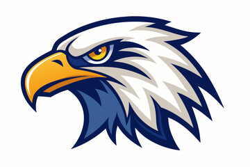 eagle head logo vector on white background