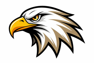 eagle head logo vector on white background