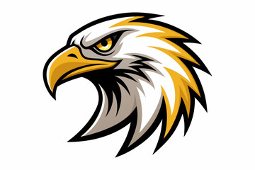eagle head logo vector on white background