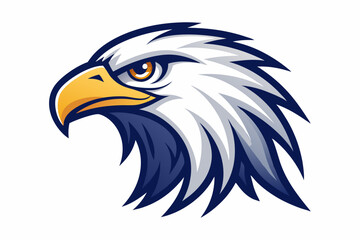 eagle head logo vector on white background