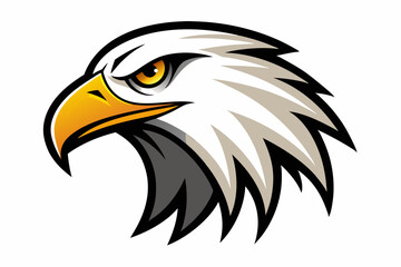 eagle head logo vector on white background