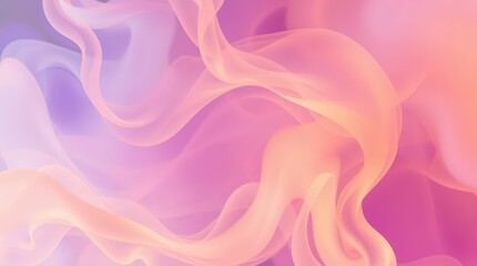 Obraz premium Flowing Abstract Pink and Orange Background