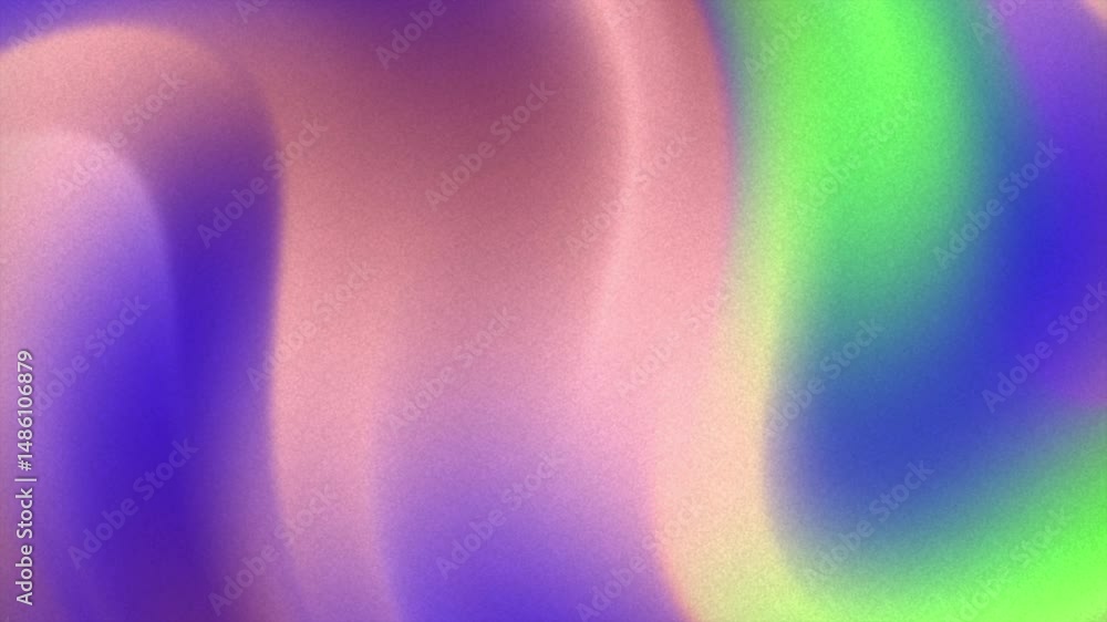 Poster Abstract Colorful Gradient Video with Textured Grainy Background and Soft Blurs