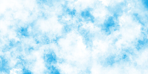 abstract white cloud on blue sky background, Light sky blue shades watercolor grunge blue background, blurred and grainy Blue powder explosion on white background.