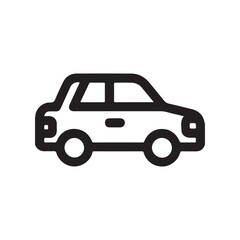 Outline car icon