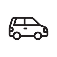Outline car icon