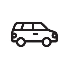 Outline car icon