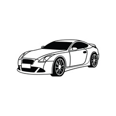 Outline car icon