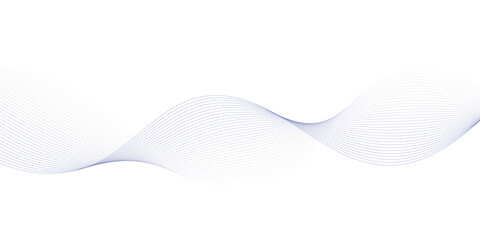 Abstract wave element for design. Digital frequency track equalizer. Stylized line art background. Vector illustration. Wave with lines created using blend tool.