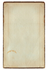 Vintage background of old ancient torn paper texture isolated