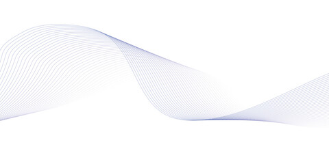 Abstract wave element for design. Digital frequency track equalizer. Stylized line art background. Vector illustration. Wave with lines created using blend tool.
