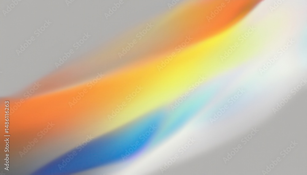 Poster soft gradient light wave with abstract color spectrum blur in motion for modern web design, digital branding, or minimalist print background

