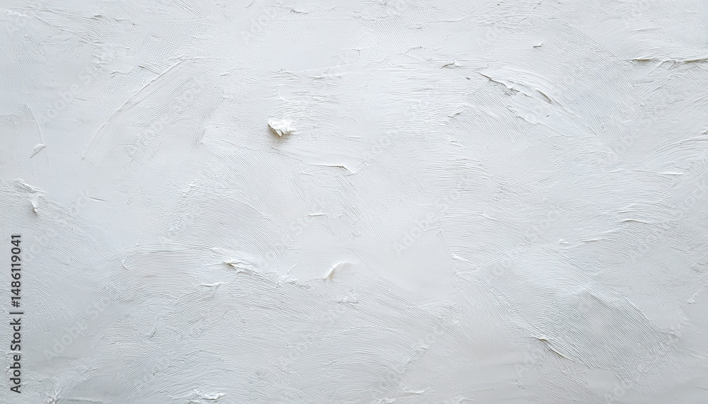 Poster textured white plaster wall background with abstract brushstroke pattern for minimalist web design, 