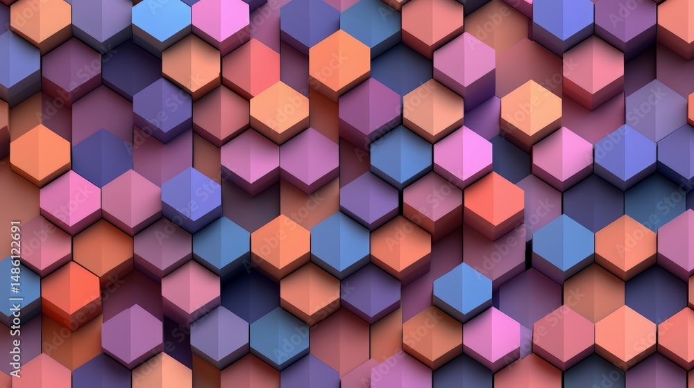 Poster colorful background with many different colored squares. the squares are all different colors and si