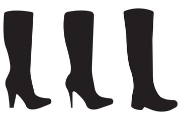 High heel shoes icon, woman high heel icon, shoe high heel vector silhouette EPS 10