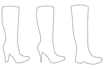 High heel shoes icon, woman high heel icon, shoe high heel vector silhouette EPS 10