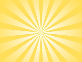 Colourful sun and sun rays