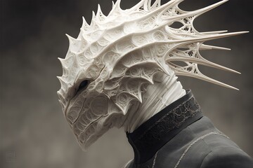 Alien Entity Elegance and Intricate Design