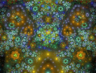 Imaginatory fractal abstract background Image