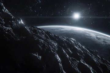 Asteroid orbiting Earth