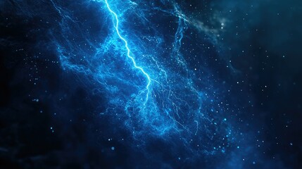 Three glowing blue electric frames are positioned side by side against a dark background.