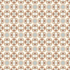 
Vintage Turkish Star Floral Pattern – Seamless Islamic Ornament in Soft Blue and Beige