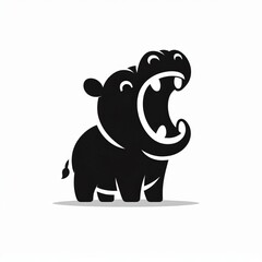 Obraz premium Hippo Silhouette