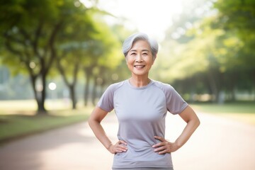 Senior Thai woman smiling smile adult.
