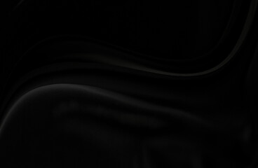 Black gray satin dark fabric texture luxurious shiny that is abstract silk cloth background with patterns soft waves blur beautiful.