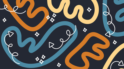 Abstract Looped Shapes Background