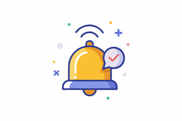 Fototapeta premium notification bell with dot