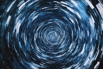 Abstract swirling tunnel of light