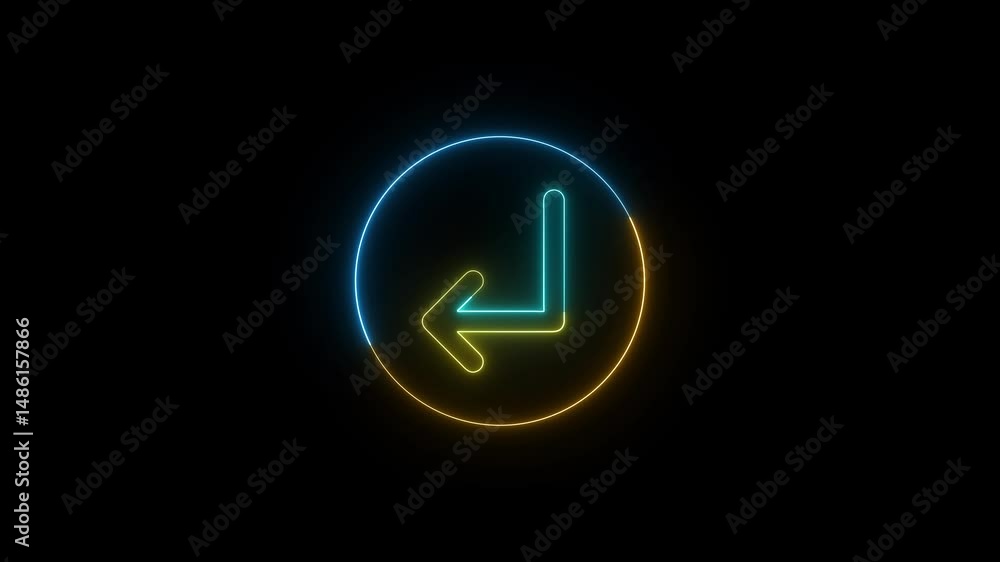 Poster arrow icon showing direction inside a circle. arrow icon displaying direction within a circle for we