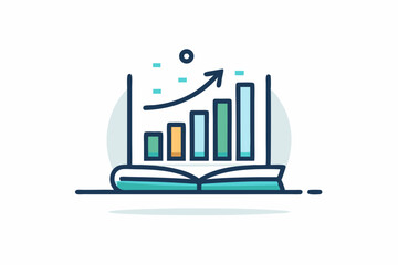 minimal bar chart icon upward