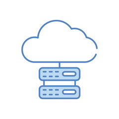 Cloud Storage icon vector stock illustration