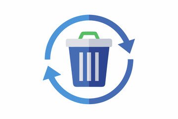 trash can icon with reload arrow