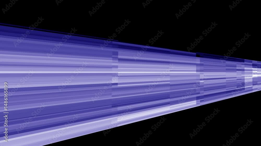 Poster futuristic data flow concept with blue light trails and digital motion graphics. abstract blue light