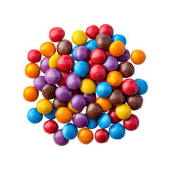 Obraz premium Colorful Chocolate Candies, Assorted Sweet Treats, Delicious Candy Pile