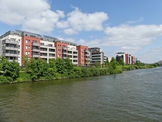 Fototapeta premium Lille, May 2025: Visit the beautiful city of Lille, France. Stroll along the Deûle
