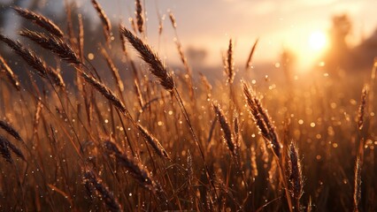 Fototapeta premium Peaceful Countryside Wheat Field