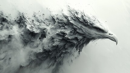 Abstract eagle, dynamic, powerful, majestic