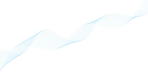 Abstract vector background with blue wavy lines. Blue wave background. Blue lines vector illustration. Curved wave. Abstract wave element.	