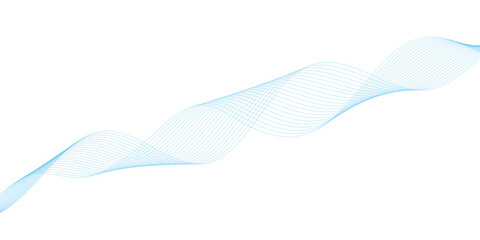 Abstract vector background with blue wavy lines. Blue wave background. Blue lines vector illustration. Curved wave. Abstract wave element.	