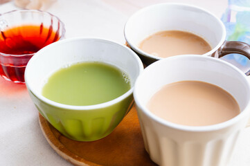 カフェオレ三種類