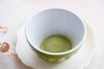 粉末の抹茶オレ