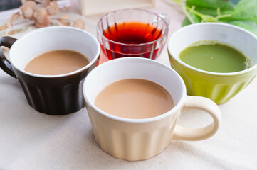 温かい飲み物4種類