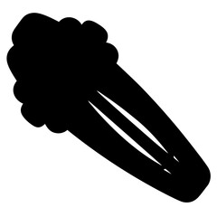 Silhouette of a fresh celery stalk, a crisp and healthy vegetable