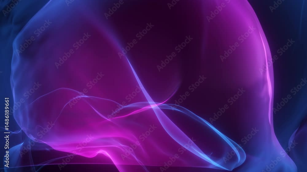 Wall mural magenta abstract modern orb background loop