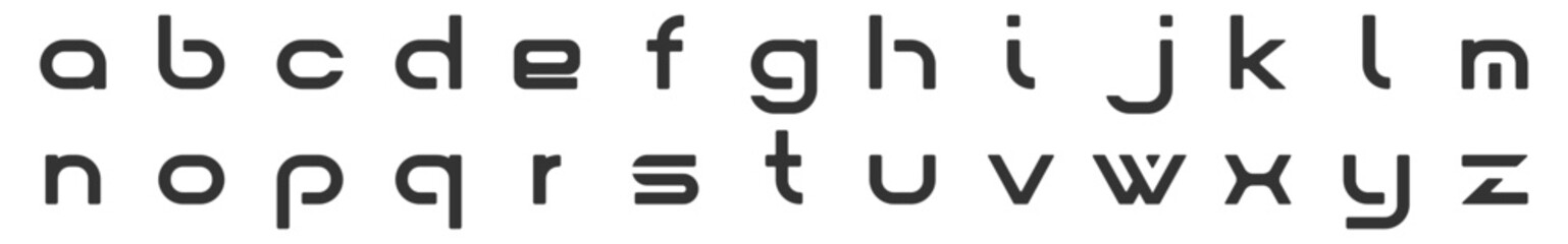 Obraz premium Icon lowercase letter sheet of unique font type