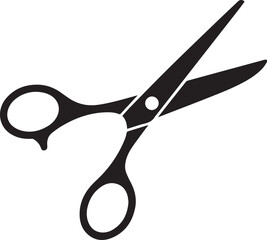 Scissors Silhouette Black vector in illustration